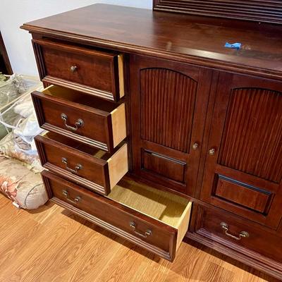 Dresser and mirror