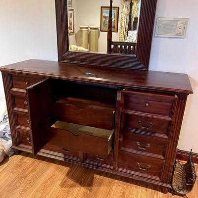 Dresser and mirror