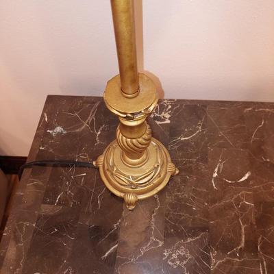 Table lamp gold patina