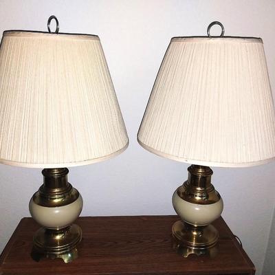TWO MATCHING TABLE LAMPS