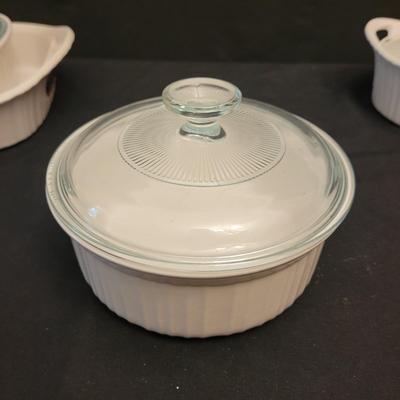 Corningware “French White” Bakeware and More (K-CE)