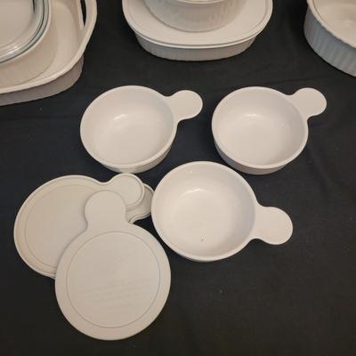 Corningware “French White” Bakeware and More (K-CE)