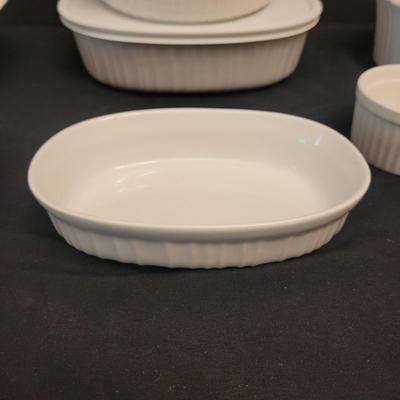 Corningware “French White” Bakeware and More (K-CE)