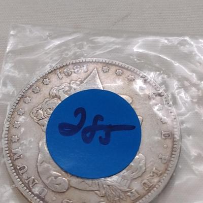 1891 U. S. Mint Mogan Silver Dollar (#285)