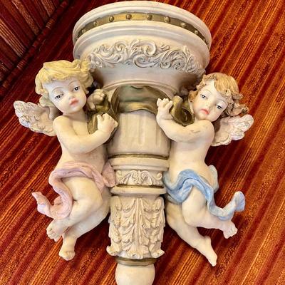 2 Corbel Angel wall scones