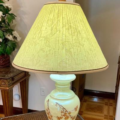 Iridescent hand painted lamp