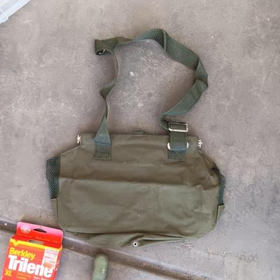 CANVAS CREEL, GARCIA 3000 REEL, SNAKE KIT AND FISHING LINE