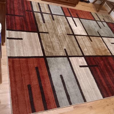 ORIAN GARDEN SPICE GRID AREA RUG