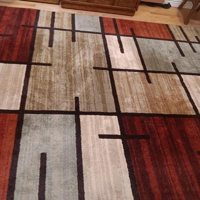 ORIAN GARDEN SPICE GRID AREA RUG
