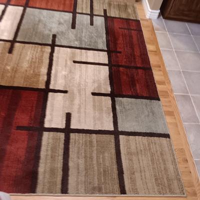 ORIAN GARDEN SPICE GRID AREA RUG