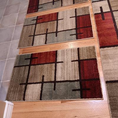 ORIAN GARDEN SPICE GRID ACCENT RUGS