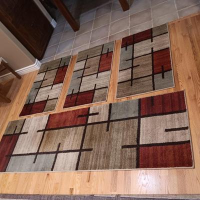 ORIAN GARDEN SPICE GRID ACCENT RUGS