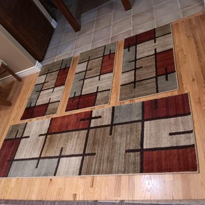 ORIAN GARDEN SPICE GRID ACCENT RUGS