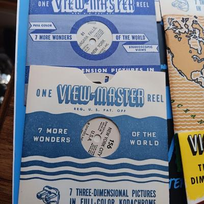 VINTAGE VIEW MASTER, ART SUPPLIES, CHICO'S CELL PHONE CHARGER KEYCHAIN AND MORE