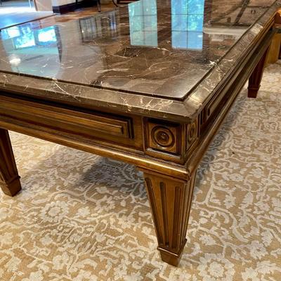 Marble coffee table