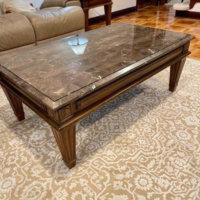 Marble coffee table