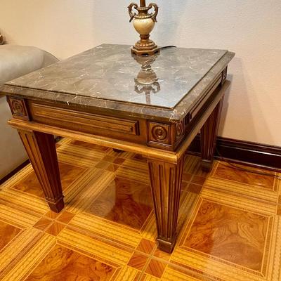 Marble end table