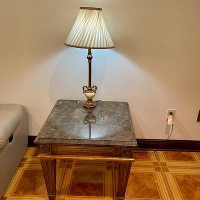 Marble end table