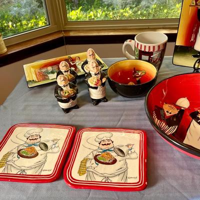 Assortment of chef kitchenware