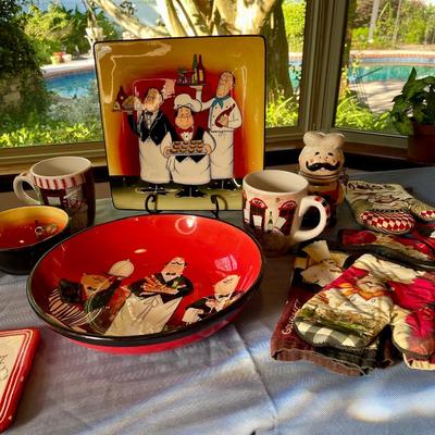 Assortment of chef kitchenware