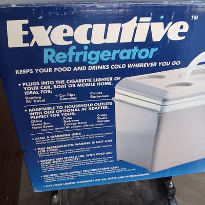 EXECUTIVE REFRIGERATOR FOR AUTO, BOAT, RV, ETC (KEEPS IT COLD OR WARM)