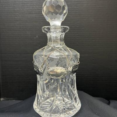Cut Crystal Decanter & 10 beverage bracelets