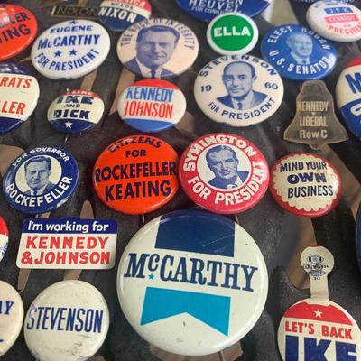 HUGE Vintage Political Buttons Collection