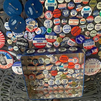 HUGE Vintage Political Buttons Collection