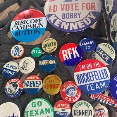 HUGE Vintage Political Buttons Collection