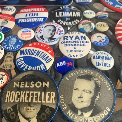 HUGE Vintage Political Buttons Collection