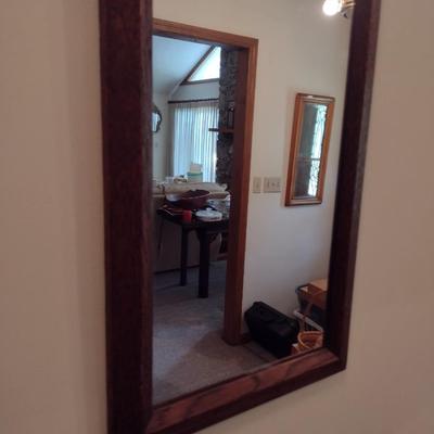 Wood Framed Wall Mirror