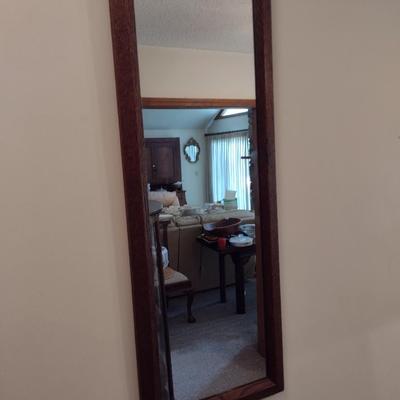 Wood Framed Wall Mirror