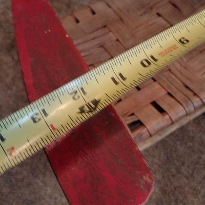 Antique Shaker Style Child's Rocking Chair with Splint Wood Seat
