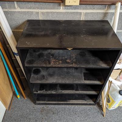 Black Metal Shelving Unit