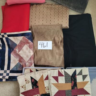 HANDMADE QUILT BLOCKS AND SEWING MATERIAL