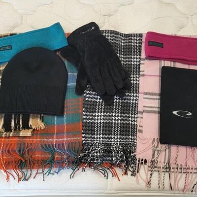 WINTER SCARVES, GLOVES, KNIT HAT AND HEADBANDS