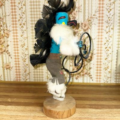 5 KACHINA DOLL HOOP DANCER 13" TALL ARTIST SIGNED