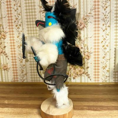 5 KACHINA DOLL HOOP DANCER 13" TALL ARTIST SIGNED