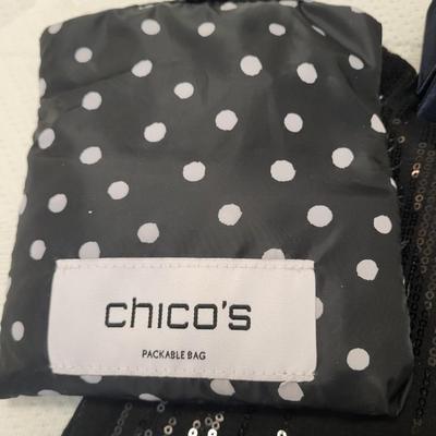 CLUTCH PURSE, DRESS SCARVES, GLOVES, WALLET AND CHICO'S SHOPPING BAG