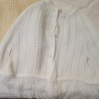 KNIT SHAWL AND THROW BLANKET