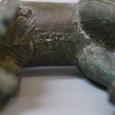 BRONZE CHINESE LION FIGURE 3 1/2" - 4 1/4"