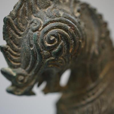 BRONZE CHINESE LION FIGURE 3 1/2" - 4 1/4"