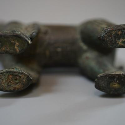 BRONZE CHINESE LION FIGURE 3 1/2" - 4 1/4"