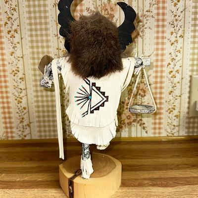 7 KACHINA DOLL CROW MOTHER DANCER 12" ARTIST SIGNED