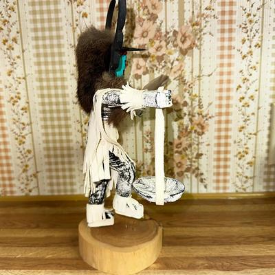 7 KACHINA DOLL CROW MOTHER DANCER 12" ARTIST SIGNED