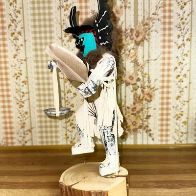 7 KACHINA DOLL CROW MOTHER DANCER 12" ARTIST SIGNED