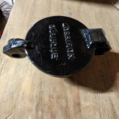 Vintage Cast Iron Morrison Dubuque Monitoring Well Cover