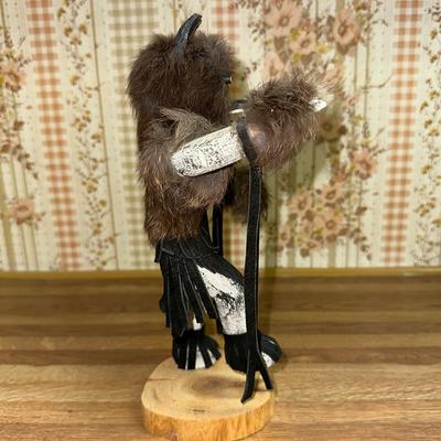 8 KACHINA DOLL BEAR DANCER 10" TALL ARTIST SIGNED