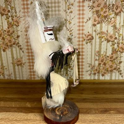 9 KACHINA DOLL WHITE CLOUD DANCER 10" ARTIST SIGNED