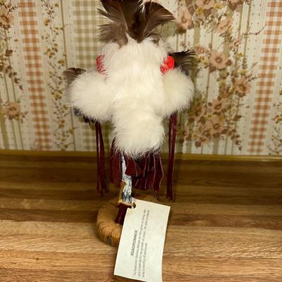 11 KACHINA DOLL ROAD RUNNER DANCER 9" ARTIST SIGNED NAVAJO